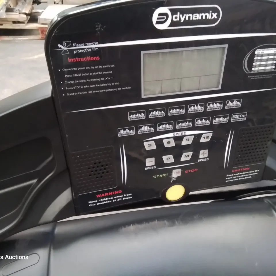 DYNAMIX T2000D FOLDABLE MOTORISED TREADMILL WITH MANUAL INCLINE 
