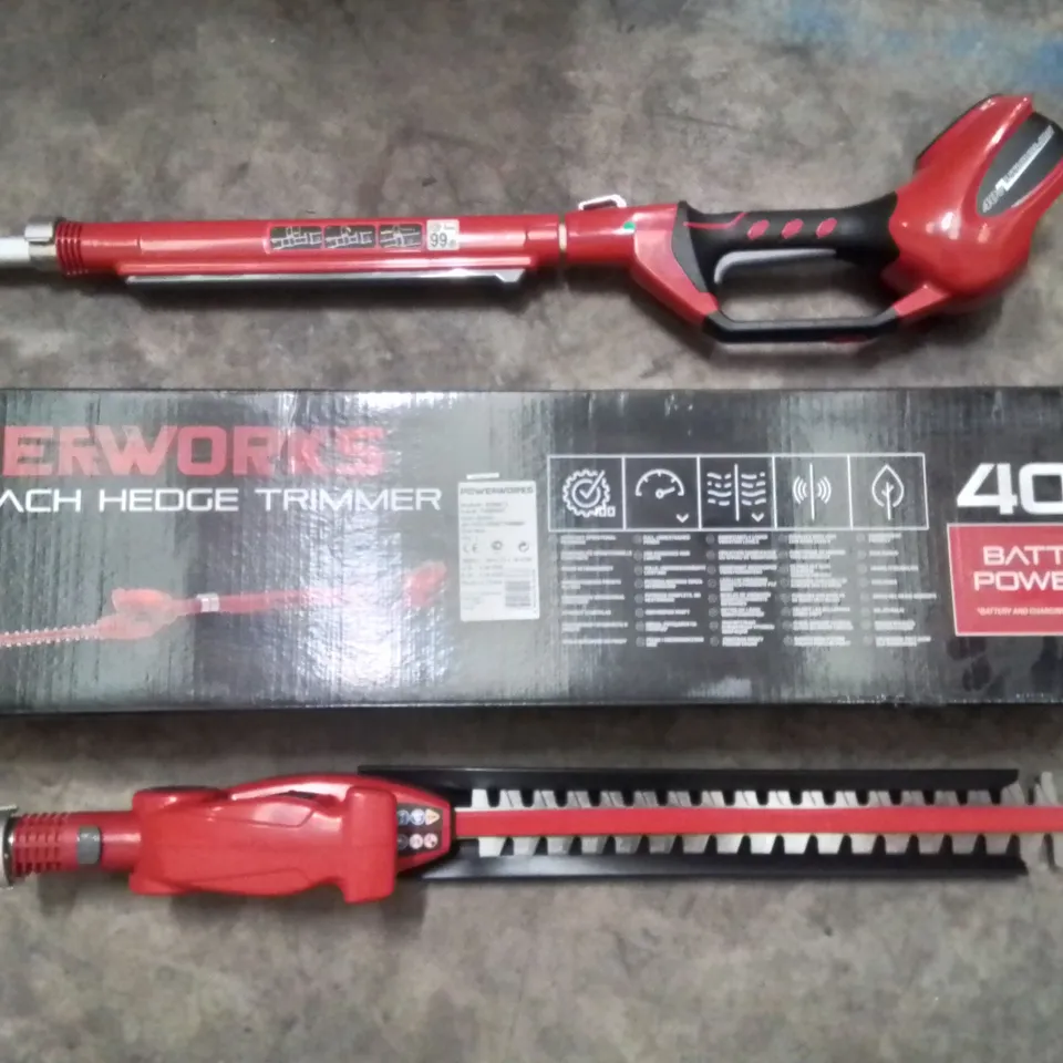 BOXED POWERWORKS 2200013 LONG REACH HEDGE TRIMMER
