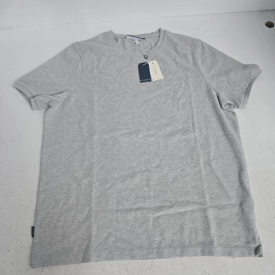 MR MARVIS THE PIQUE T-SHIRT IN GREY - XL