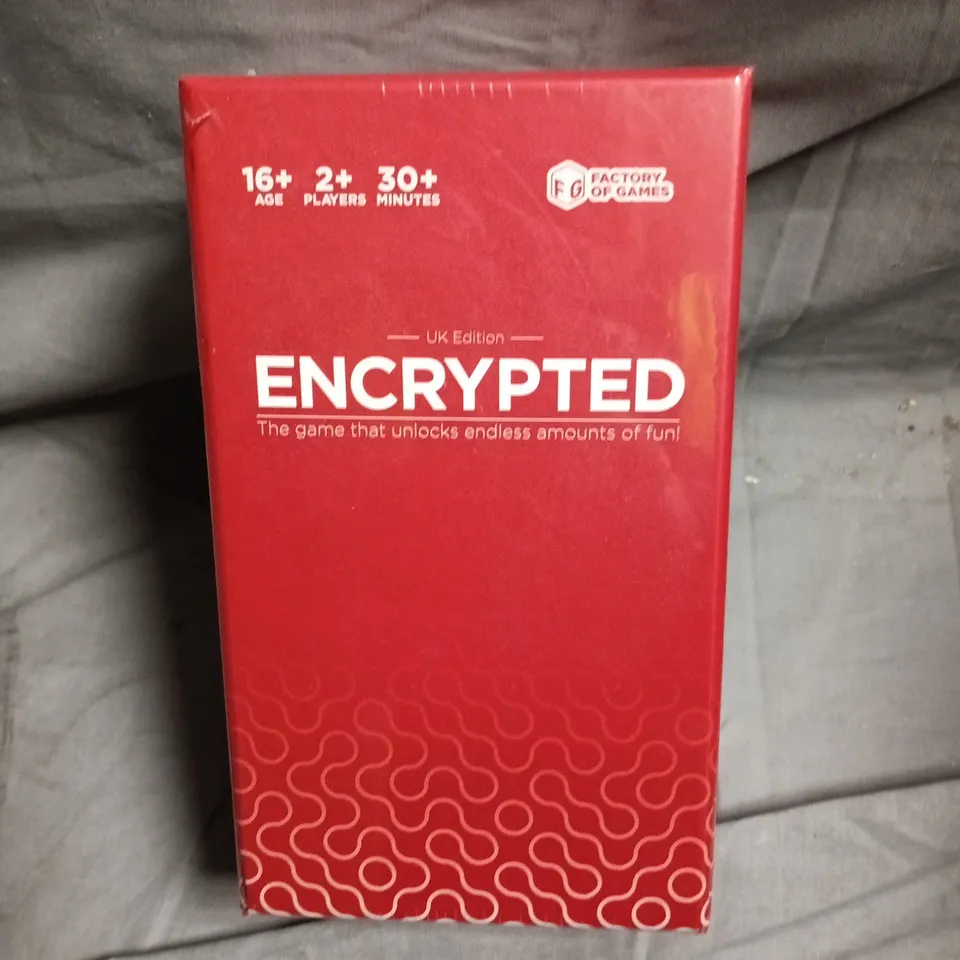 ENCRYPTED UK EDITION – BOARD GAME BY FACTORY OF GAMES