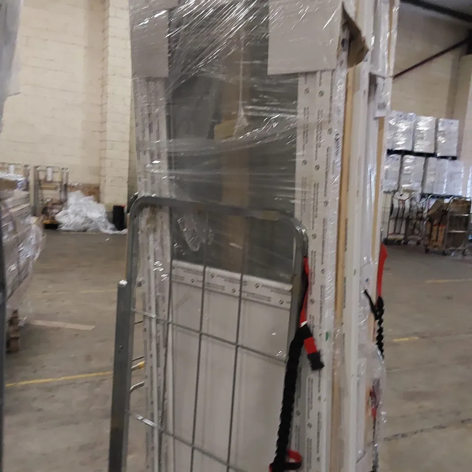 PCVU HALF GLAZED OBSCURE BACK DOOR IN WHITE 2055X840X80MM