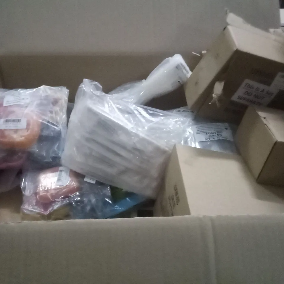 PALLET OF ASSORTED ITEMS INCLUDING DOOR LOCKS ,  LIGHTING , KITCHEN DOOR KNOBS , ETC 