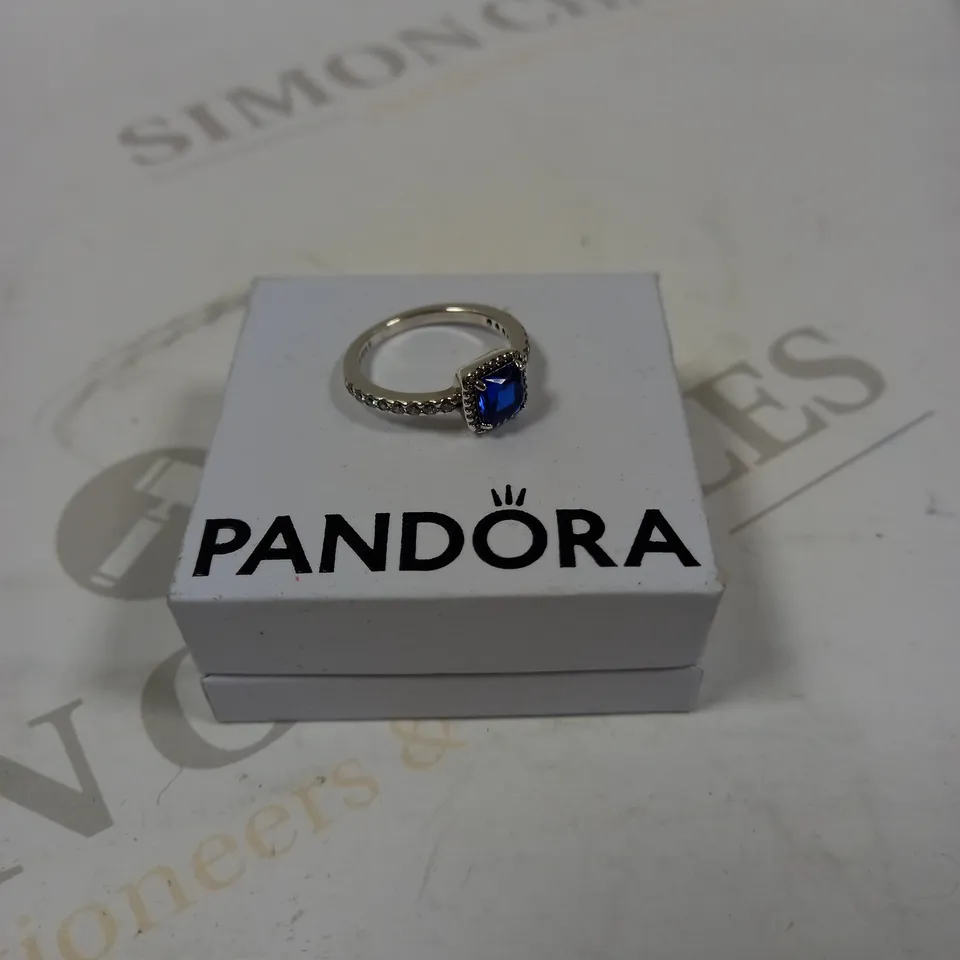 PANDORA SQUARE SPARKLE HALO RING