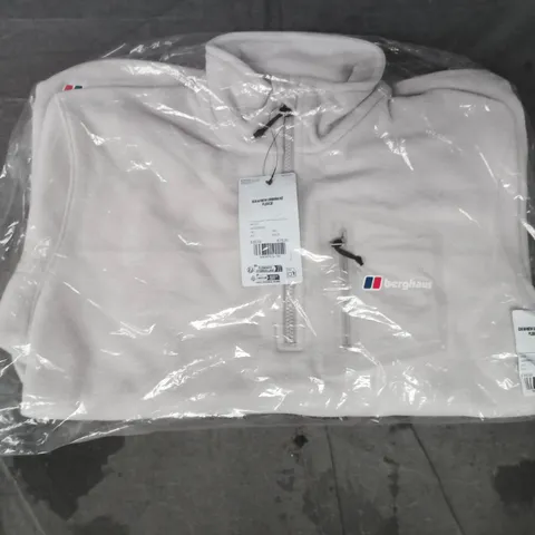 BERGHAUS FLEECE IN OFF WHITE SIZE UK LARGE
