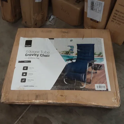 BOXED KEPLIN SQUARE TUBE GRAVITY CHAIR 