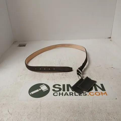 HAWES & CURTIS 1913 COLLECTION FORMAL SUEDE BELT β CHOCOLATE, XXL