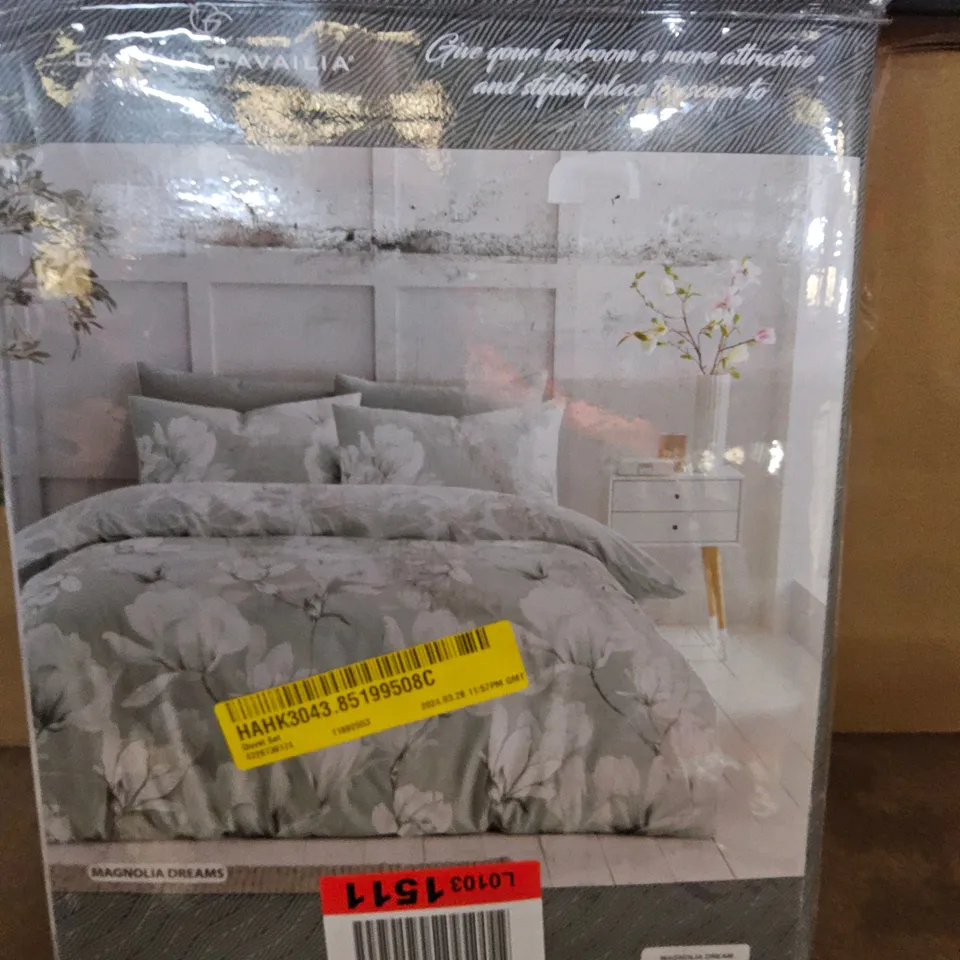 MAGNOLIA DREAMS DUVET SET GREY SINGLE