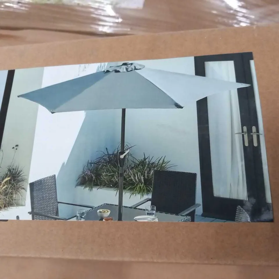 BRAND NEW BOXED GEORGE HOME 2.4M PARASOL CHARCOAL