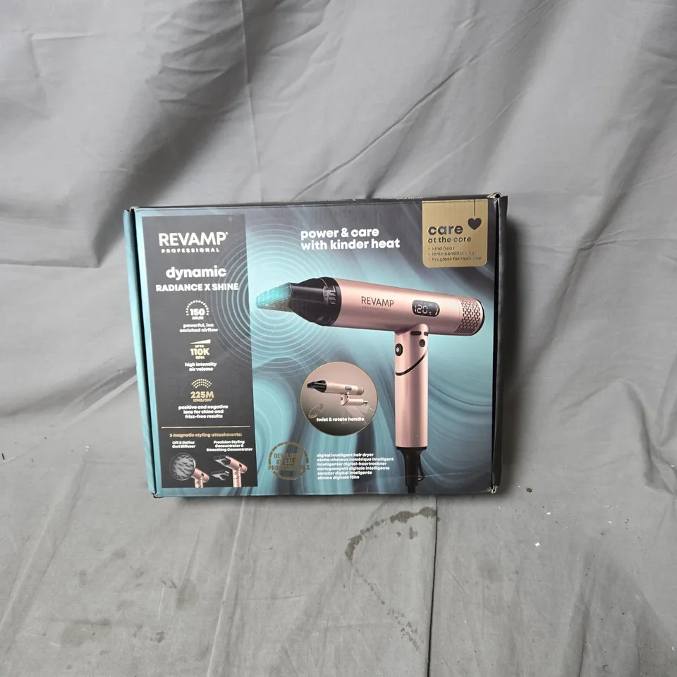 REVAMP DYNAMIC RADIANCE X SHINE DIGITAL INTELLIGENT IONIC HAIR DRYER