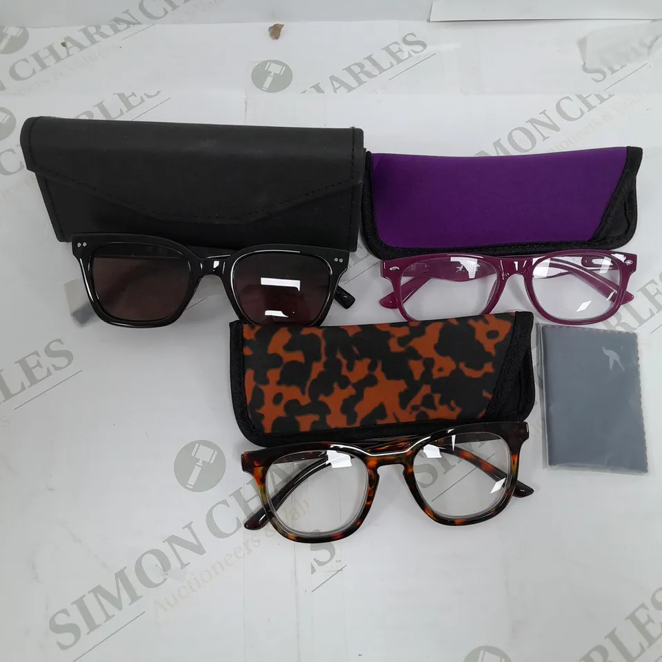 HUMMINGBIRD SUNGLASSE AND READING GLASSES 