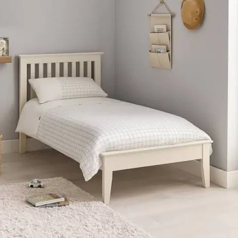 BOXED JULIAN BOWEN SALERNO SHAKER 90CM (3FT) IVORY SINGLE BED (2 BOXES)