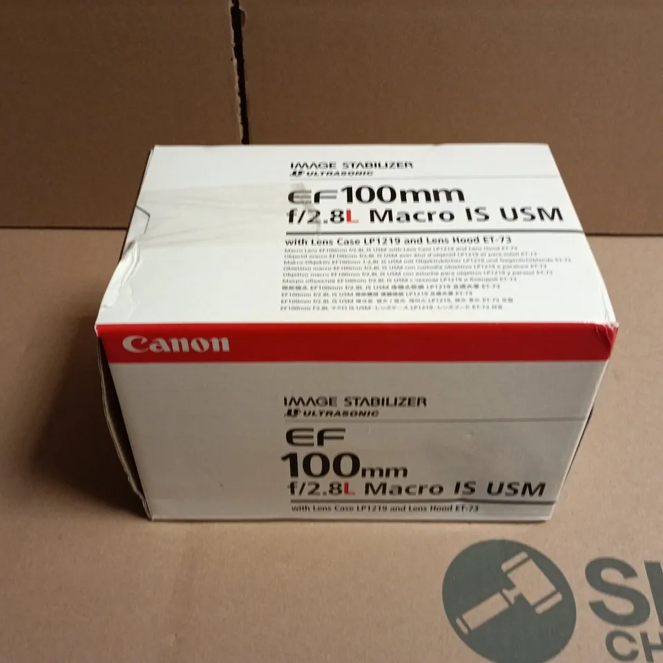 CANON EF 100MM F/2.8L MACRO IS USM LENS – BOXED