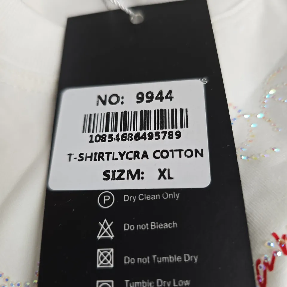 CHANEL LOGO PRINT WHITE COTTON T-SHIRT XL – WOMEN'S 