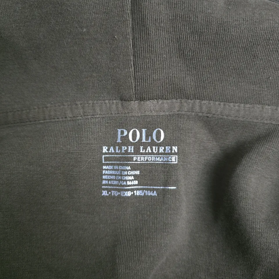 POLO RALPH LAUREN PERFORMANCE HOODIE – OLIVE GREEN, XL