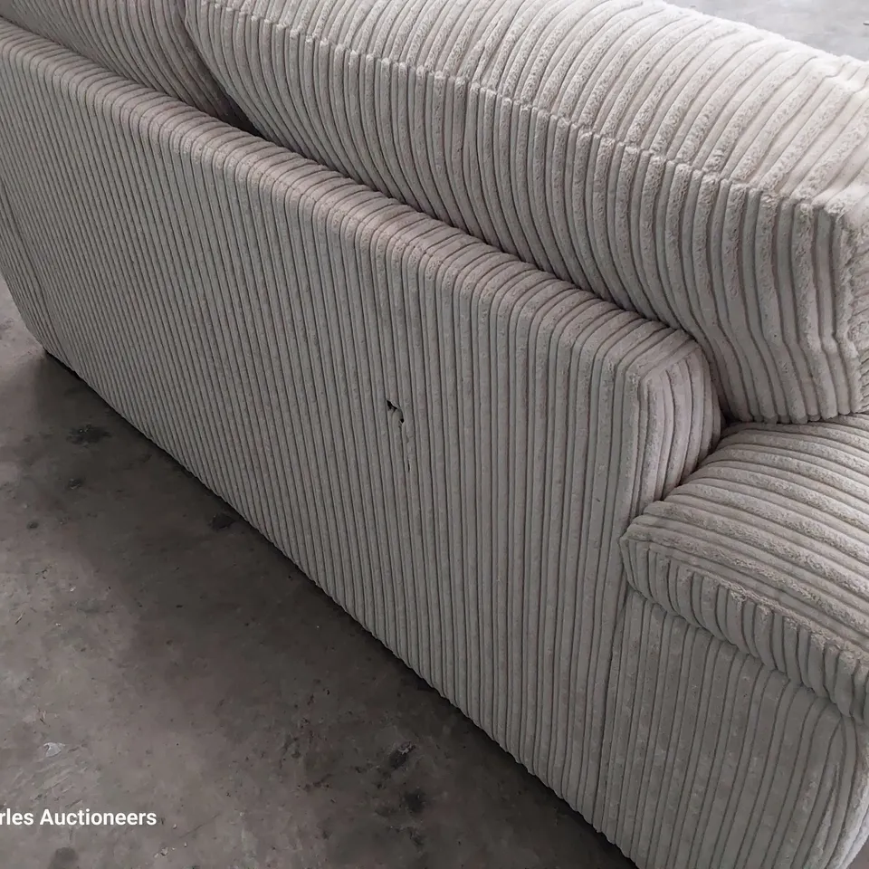 DESIGNER TWO SEATER SOFA NATURAL JUMBO CHORD 