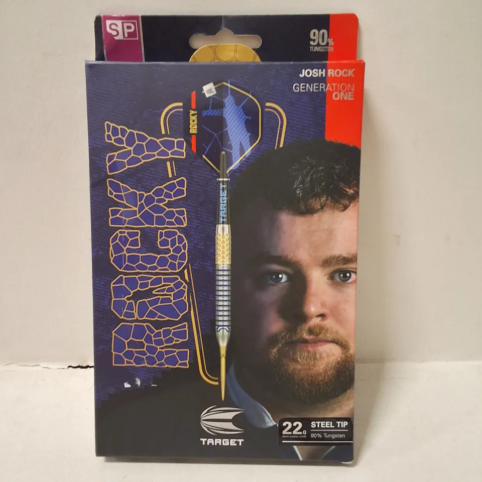 TARGET DARTS ROCKY JOSH ROCK 22G STEEL TIP SET – 3 DARTS (BOXED)