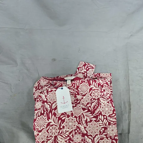 SEASALT CORNWALL FLORAL PRINT ORGANIC COTTON (UK 14) WOMEN'S PAJAMAS 