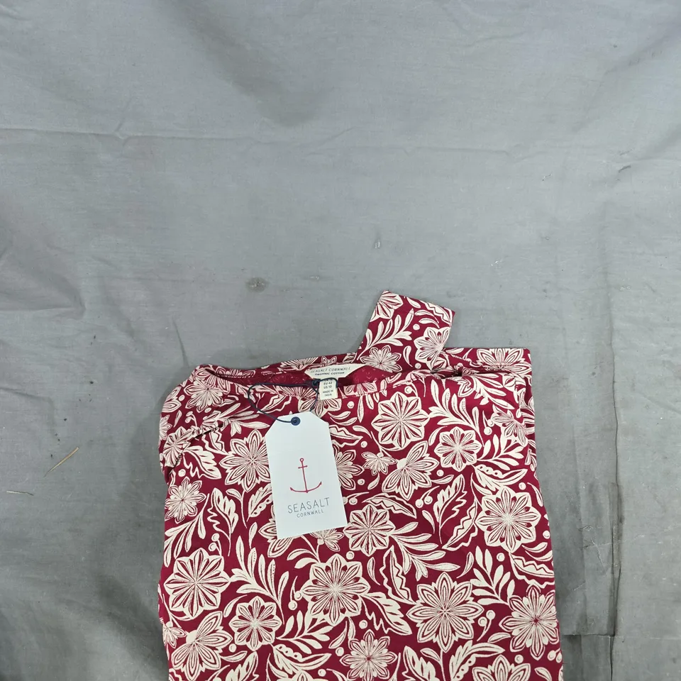 SEASALT CORNWALL FLORAL PRINT ORGANIC COTTON (UK 14) WOMEN'S PAJAMAS 