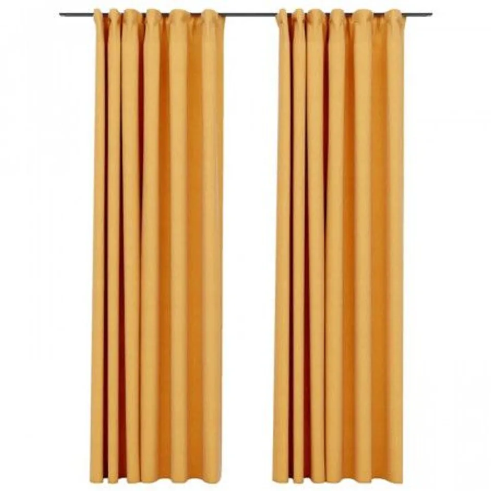 JAYLON LINEN LOOK PENCIL PLEAT BLACKOUT CURTAINS 