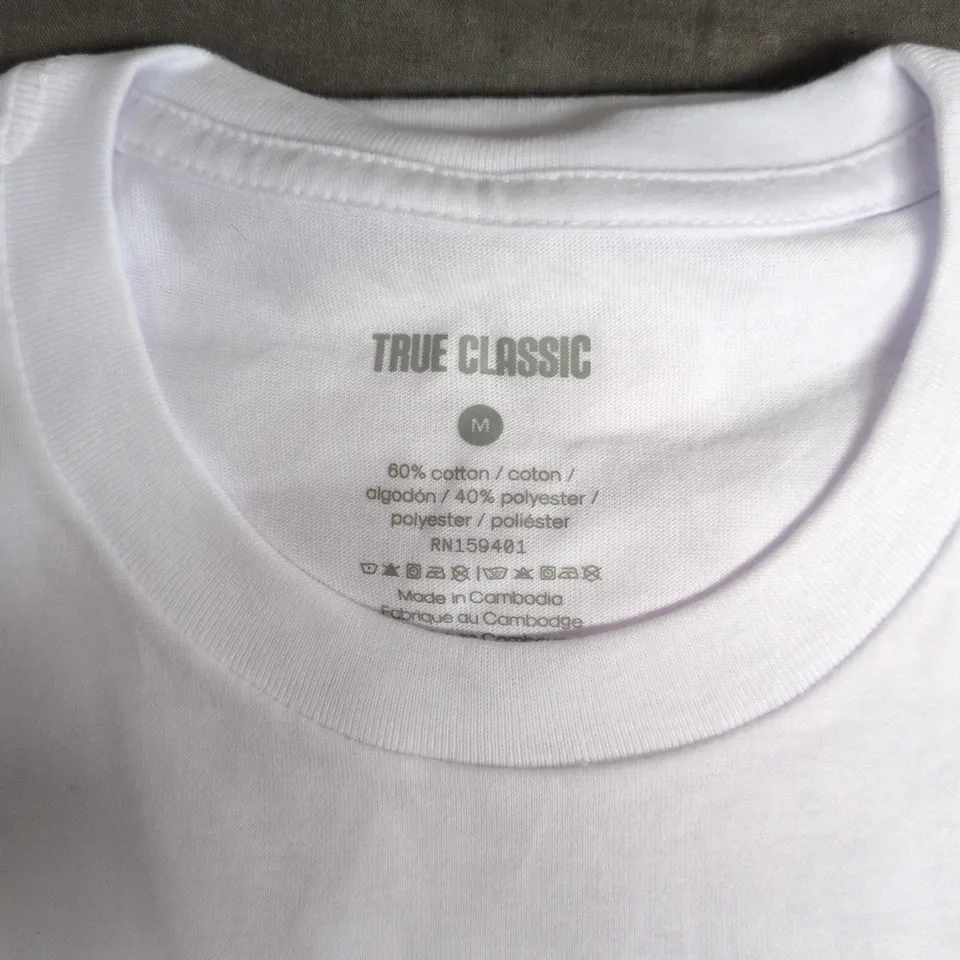 TRUE CLASSIC T-SHIRT - WHITE, MEN'S M
