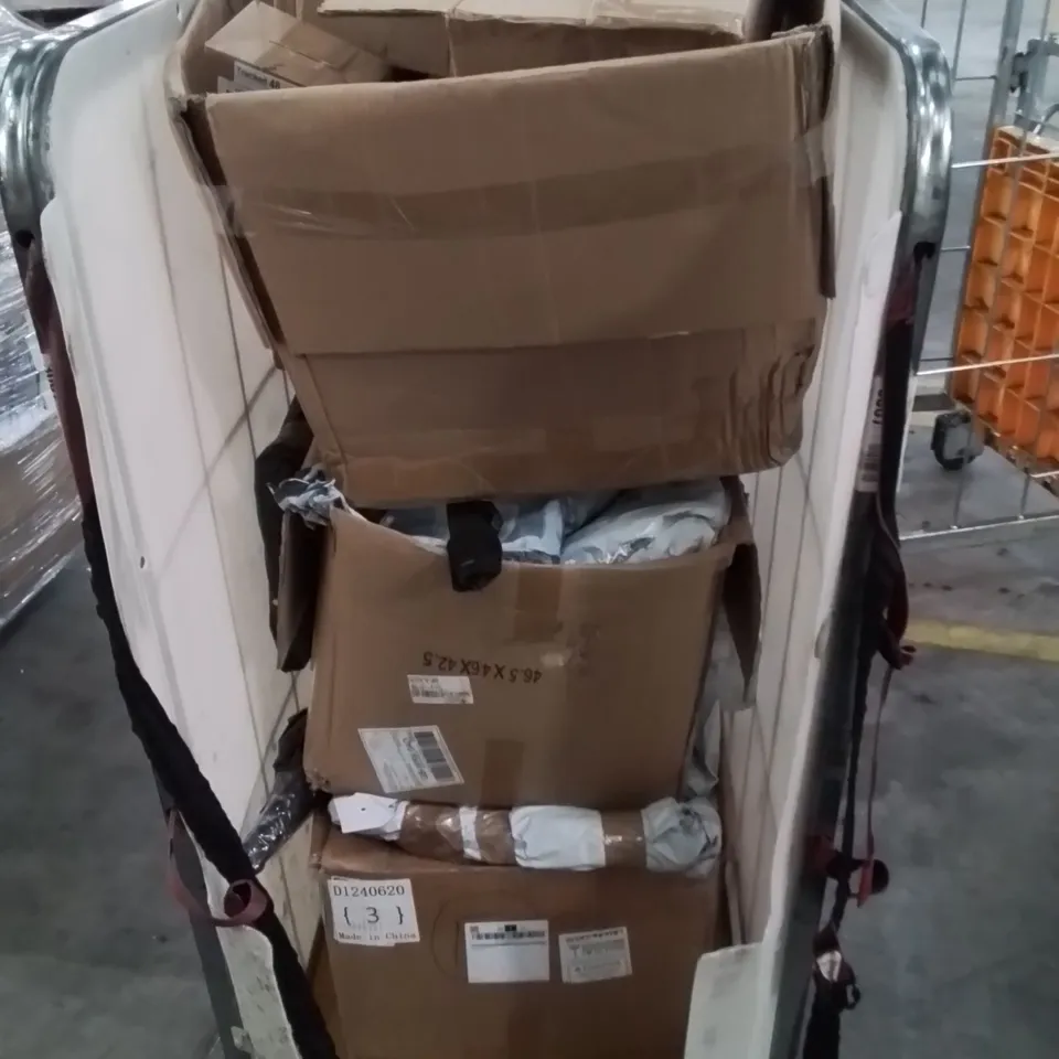CAGE CONTAINING VARIOUS ASSORTED BOXED HOUSEHOLD/ELECTRONIC/MECHANICAL ITEMS 