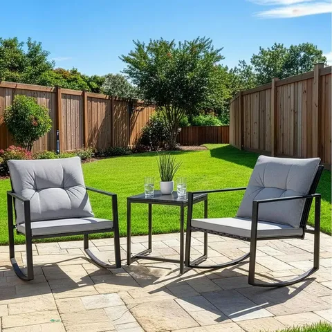 BOXED SANTA MONICA ROCKER SET WITH PADDED SEATS