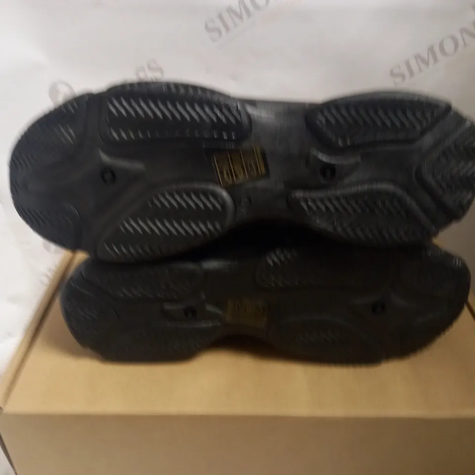 KOI VEGAN SUPERNOVA BLACK CHUNKY TRAINERS - SIZE 8
