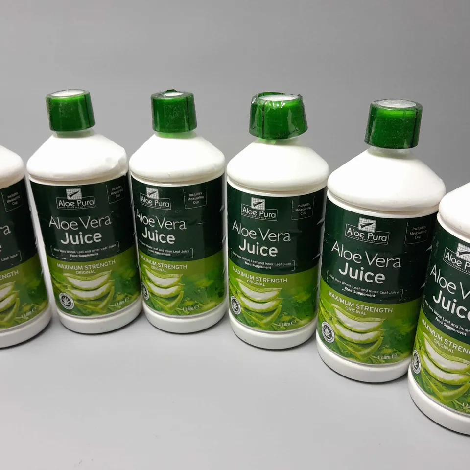 6 ALOE PURA ALOE VERA JUICE (6 x 1L)