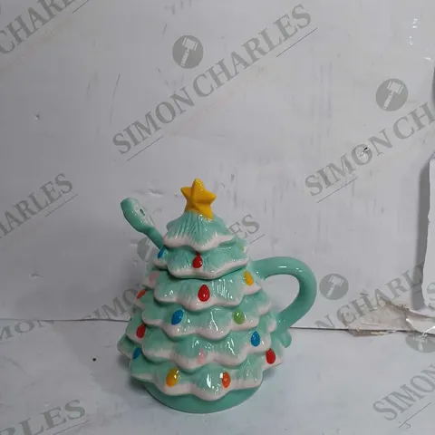 MR CHRISTMAS TREE MUG WITH FAKE LIGHTS