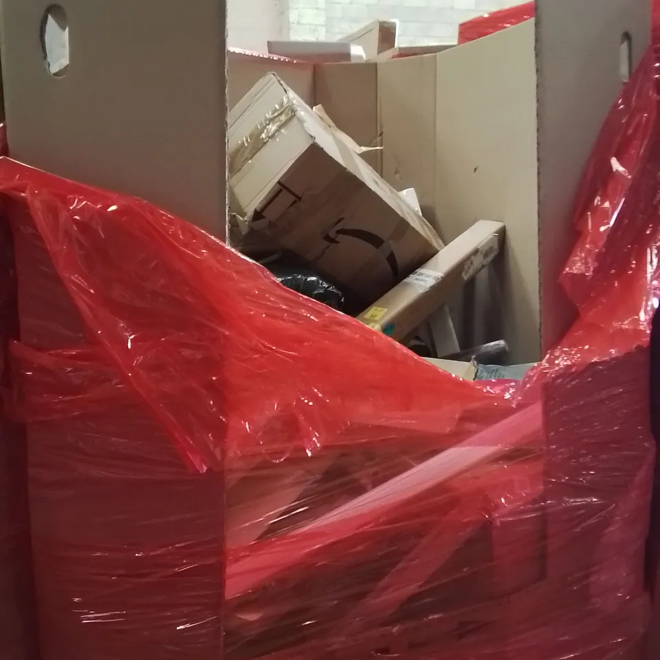 PALLET OF ASSORTED HOUSEHOLD GOODS AND PRODUCTS TO INCLUDE;PICTURE FRAME,RETRACTABLE SAFETY GATE
