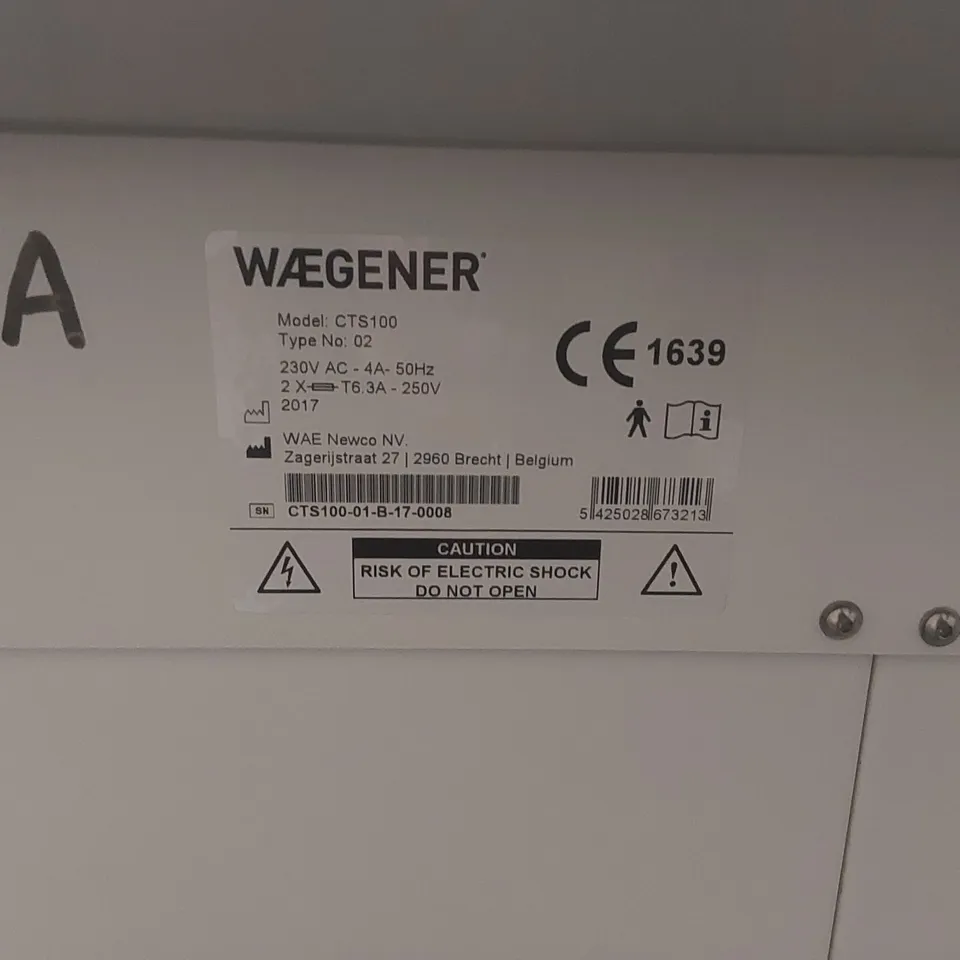 WAEGENER CTS100 CRYOCEUTICAL TREATMENT SERVER