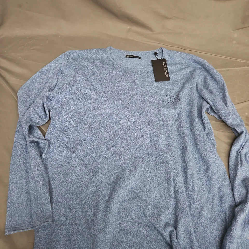 OLIVER JACOB GLANT SWEATER IN STONE BLUE - XXL