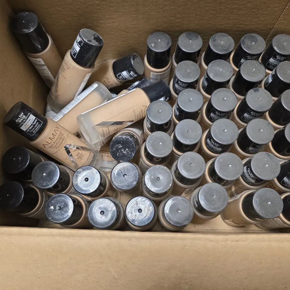 BOX OF APPROXIMATELY 22 ALMAY MATTE FOUNDATION TO INCLUDE - 160 & 190
