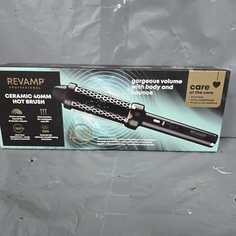 BOXED REVAMP PROFESSIONAL CERAMIC 40MM HOT BRUSH BR-1400A-GB