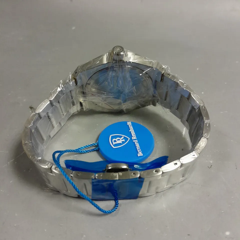 MENS BERNARD REINHARDT WATCH – YELLOW DIAL – 316 STAINLESS STEEL CASE & STRAP – SWISS MOVEMENT – SAPPHIRE CRYSTAL