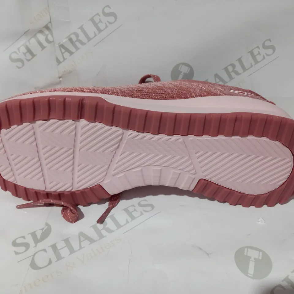 PAIR SKECHERS, MID GREY SLIP ON TRAINERS, UK SIZE 5