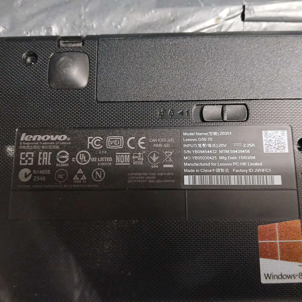 LENOVO G50-70 LAPTOP – BLACK MODEL-20351