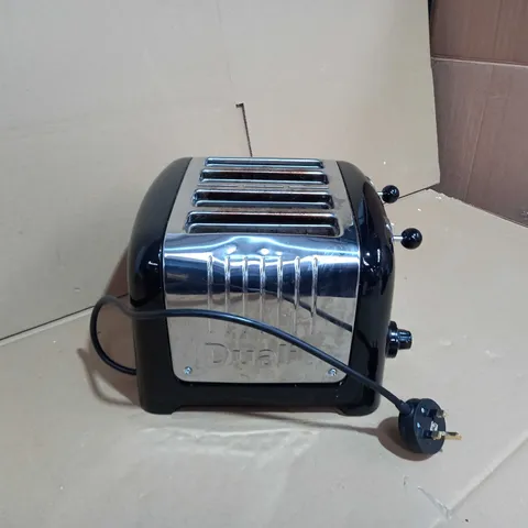 DUALIT CHROME/BLACK 4 SLICE TOASTER