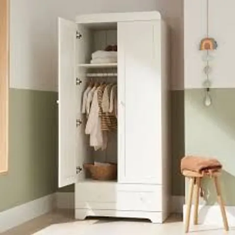 BOXED TUTTI BAMBINI RIO WARDROBE - WHITE FINISH (2 BOXES)
