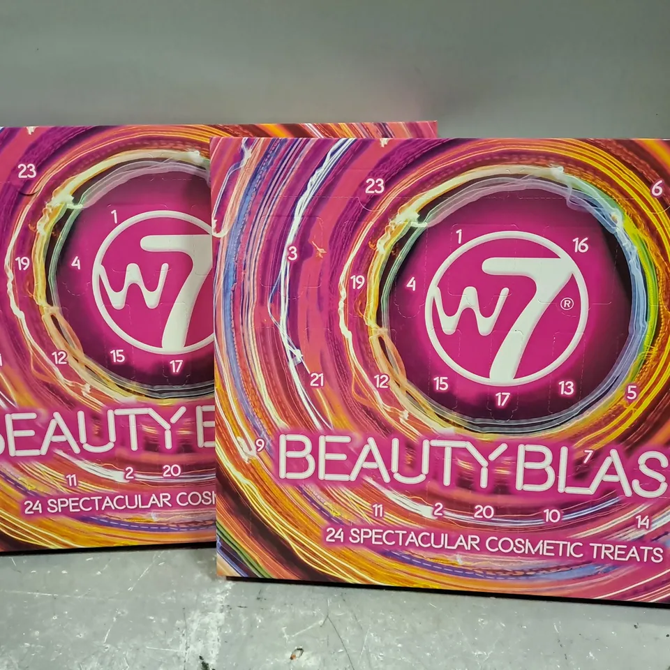 2 X W7 BEAUTY BLAST ADVENT CALENDAR CHRISTMAS GIFTS