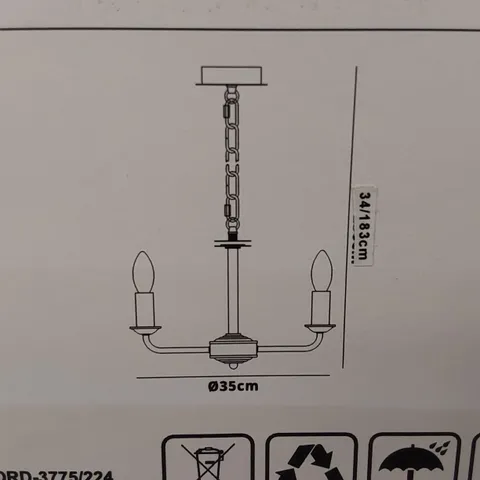 BOXED CEILING LIGHT PENDANT (1 BOX)