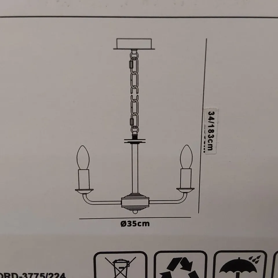 BOXED CEILING LIGHT PENDANT (1 BOX)