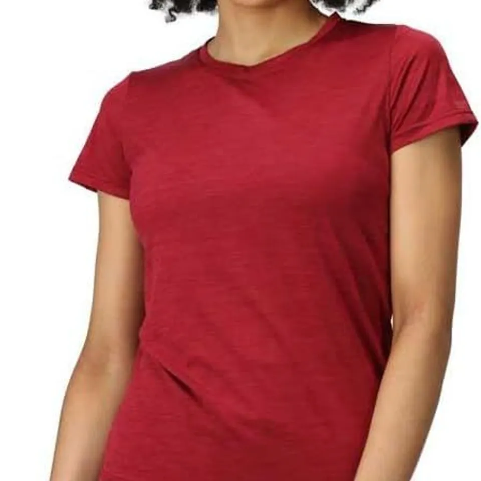 REGATTA WOMEN'S FINGAL EDITION T-SHIRT RUMBA RED - UK SIZE 14