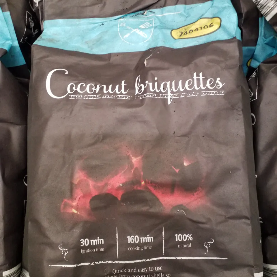 PALLET CONTAINING APPROXIMATELY 90 BAGS OF COCONUT BRIQUETTES 