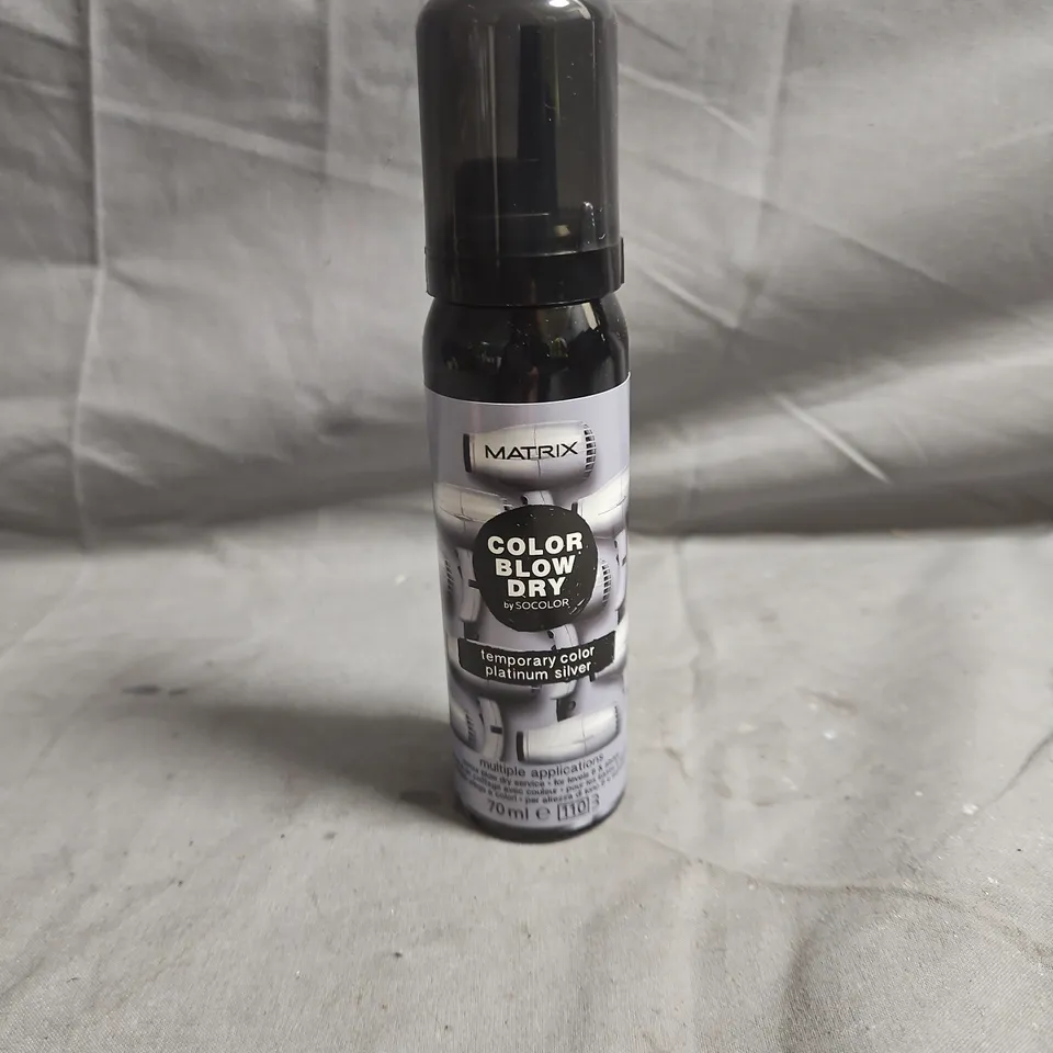 MATRIX COLOR BLOW DRY TEMPORARY COLOR SPRAY – PLATINUM SILVER, 70ML (BOX OF 24)
