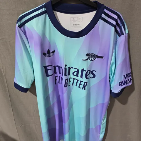 UK L ADIDAS ARSENAL FC AWAY JERSEY – EMIRATES FLY BETTER (VISIT RWANDA)