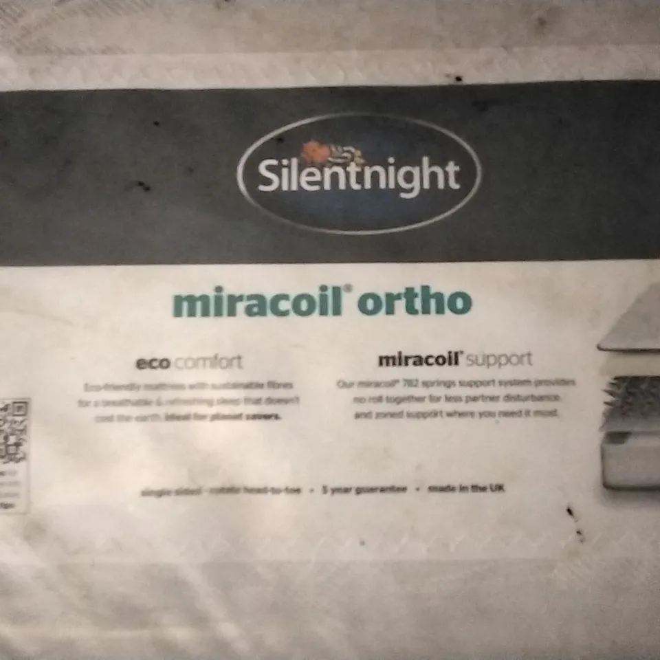 QUALITY BAGGED SILENTNIGHT ECO COMFORT MICROCOIL ORTHO 5FT MATTRESS