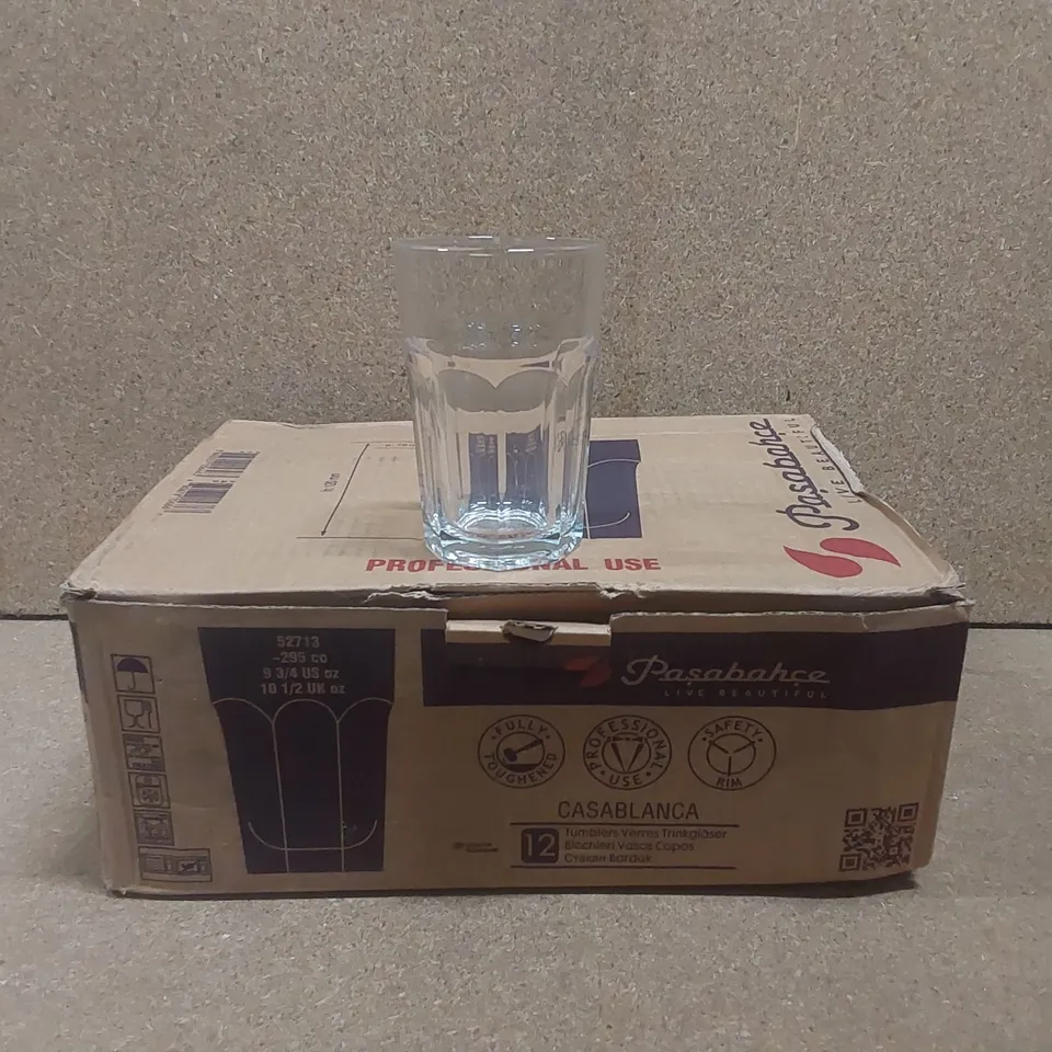 BOXED SET OF 6 CASABLANCA BEVERAGE GLASSES