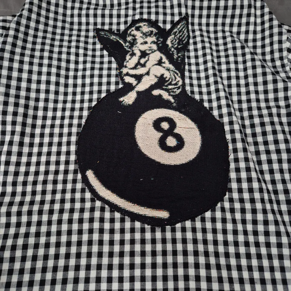 VENDETTA CHECK SHIRT IN BLACK/WHITE SIZE XL