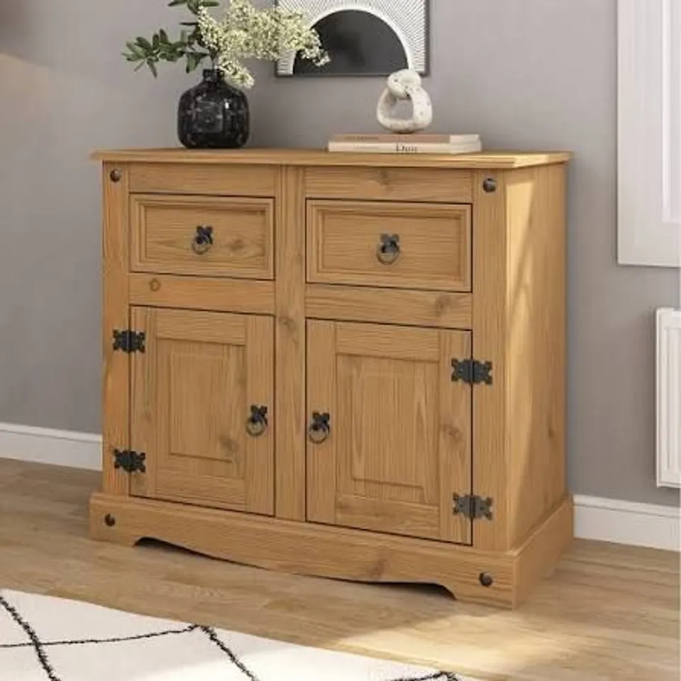 BOXED CORONA 2 DOOR 2 DRAWER SIDEBOARD